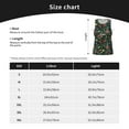thumbnail image 4 of Zufioo Mexican Flower 1 Print Men's Vest, Sleeveless Quick-drying Muscle T-shirt, Suitable for Sports Fitness, Home Leisure Wear-, 4 of 7