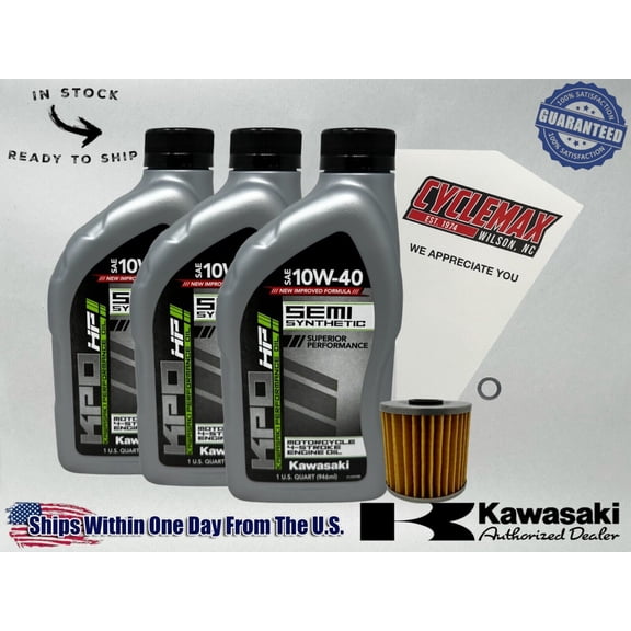 Cyclemax Semi-Synthetic KPO Tune-Up Kit fits 2003-2011 Kawasaki BAYOU 250