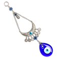 thumbnail image 2 of Colgante de ojo de diablo azul, amuleto para colgar en la pared, decoración del hogar, Luna, colgante de pared, mal de ojo, colgante de coche, forma de gota de agua Feliz Sencillez, 2 of 5