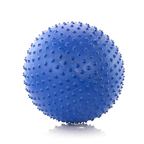 Aeromats 35317 Inflatable Massage Ball 8.5" (Spikey Nodule) - Blue