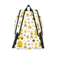 thumbnail image 2 of Picia Gnomes Bees Printed Canvas Daypack - Stylish and Durable Vintage Compact Backpack - Class, Work, Travel, or Laptop Bookbag,Organized Compartments-Small, 2 of 6