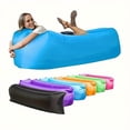 thumbnail image 3 of Pronoia 1pc Portable Inflatable Air Sofa Bed - Second Quick Inflate Outdoor Couch for Camping, Beach And Backyard, Waterproof Ultralight Lounge, 396Lbs Capacity for Adults/Family, 3 of 8