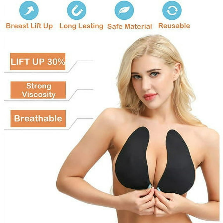 2 pairs Invisible Breast Lift Tape Adhesive Sticky Push Up Bra for A-E Cup Large  Breast 