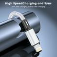 thumbnail image 2 of Cshidworld 3Pack [Apple MFi Certified] Lightning Charger Cables (3/6/6ft), Nylon Fast Charging Cord Compatible with iPhone 13/13 pro/12/11/11 Pro/X/Xs Max/XR/ iPad Air 2 /Mini Airpods,Silver, 2 of 7