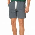 thumbnail image 2 of Men's Cargo Shorts 5" Inseam Cotton Summer Beach Shorts Elastic Waist Casual Workout Athletic Shorts, 2 of 4