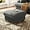 Grey, variant on Kidirect Black Corduroy Storage Ottoman, 25" Large Living Room Ottoman, Tool-Free Setup Ottomans with Storage, Solid Wood Coffee Table, Comfy Bench for Bedroom, Ottomans for Living Room Home Office