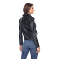 thumbnail image 4 of White Mark Women's PU Faux Leather Jacket, 4 of 6