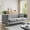 Grey, variant on Chesterfield Sofa,Velvet 3 Seater Modern Couch with Button Tufted & Nailhead Trim, Upholstered Deep Seat Couch, Oversized Comfy Sofa for Living Room, Bedroom, Apartment, Office(80.5"W, Black)