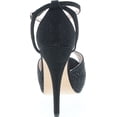 thumbnail image 4 of Blossom Womens VICE-126 Bridal Formal Evening Party Ankle Strap High Heel Peep Toe Glitter Sandal, 4 of 7
