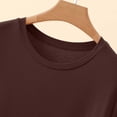 thumbnail image 5 of ctdiral Womens Crew Neck Sleeveless Tank Tops Solid Color Crop Tank Tops Lightweight Loose Fit Tunic Tops Summer Casual Going Out Tee Coffee XXL, 5 of 8