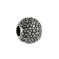 thumbnail image 1 of Sterling Silver 10mm Marcasite Bead Charm, 1 of 1