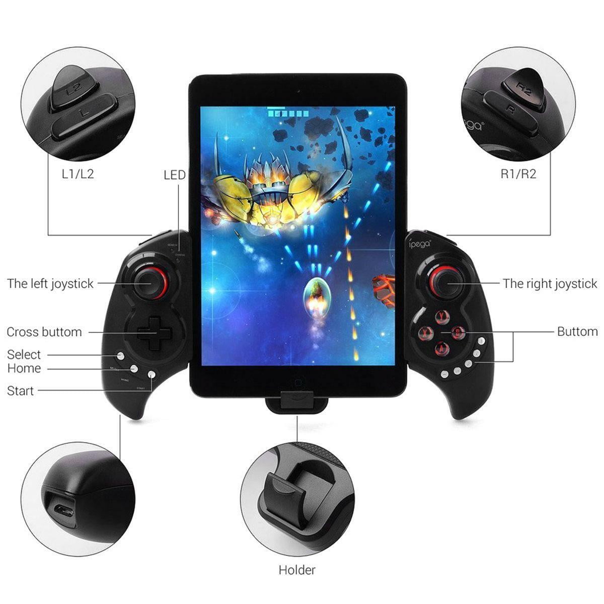 Imitatie Kwade trouw Dapper Bluetooth Wireless Gaming Gamepad Controller For Android/IOS/ipad IPEGA PG- 9023 - Walmart.com