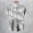 thumbnail image 4 of Alkepwun Hawaiian Shirt for Men Casual Lapel Collared Short Sleeve Button Down Shirts Summer Beach Vacation Tropical Print Aloha Shirt Plus Size, 4 of 4