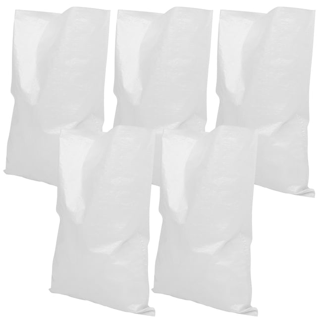 HINTRMENT 5 Pcs Sac de Sable Imperméable Blanc Équipement de Prévention des Inondations Résistance à l'Eau Utilisateurs Généraux