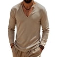 thumbnail image 6 of StSilkitty Men's Long Sleeve T-Shirts Lightweight Casual V Neck Pullover Tees Tops Fall Comfy Breathable Shirts, 6 of 6