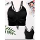 thumbnail image 4 of Blusa Dama Crop Top Ombliguera Canalé Moda Mujer Ribete Gym LOLE Blusa, 4 of 5