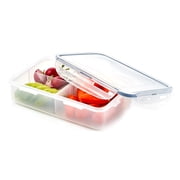 LocknLock Easy Essentials On the Go Meals Divided Rectangular Food Storage Container, 27-Ounce