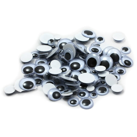 UPC: 0026487645305 | (Price/PK)Charles Leonard CHL64530 Wiggle Eyes Peel N Stick Black – Asst Sizes 100Ct