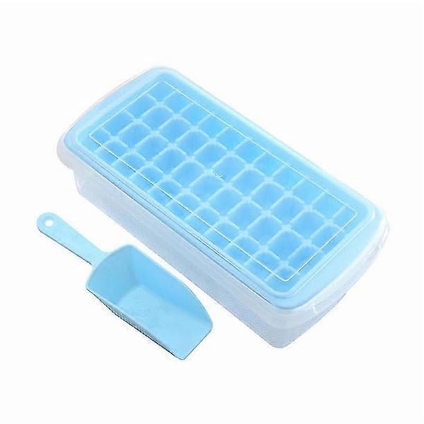 Ice Cube Trays with Lid and Bin, 44 Silicone Ice Cube Trays for Freezer with Freezer, kitchen tool.