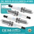 thumbnail image 1 of OEMASSIVE 4x para Toyota Jeep Dodge Infiniti Nissan Sentra Iridium Spark Plugs 90919-01233, 1 of 9