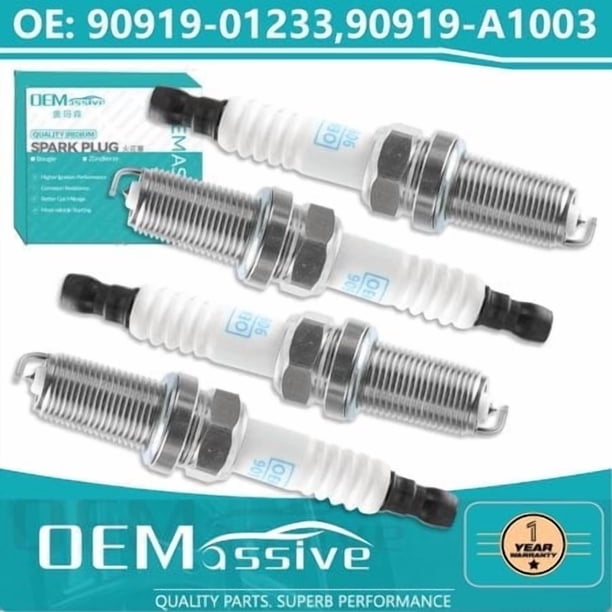 OEMASSIVE 4x para Toyota Jeep Dodge Infiniti Nissan Sentra Iridium Spark Plugs 90919-01233