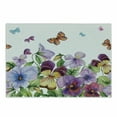 thumbnail image 1 of Flowers Insects Cutting Board, Watercolor Style Burgeoning Floral Details, Decorative Tempered Glass Cutting and Serving Board, in 3 Sizes, by Ambesonne, 1 of 2