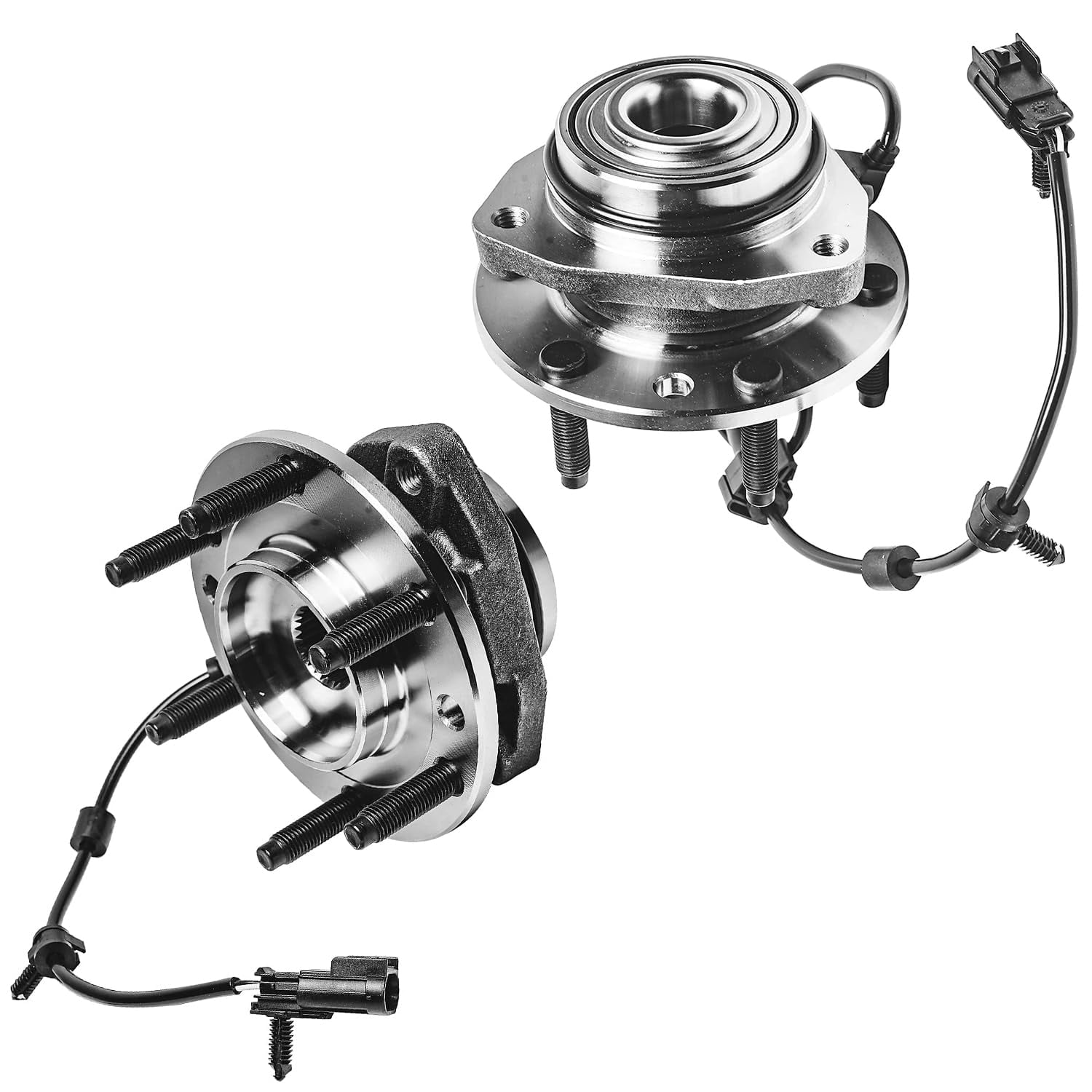 Detroit Axle - Front 8pc Wheel Bearing Hubs Kit for Buick Rainier Chevy Trailblazer EXT GMC Envoy XL XUV Saab 9-7X Isuzu Ascender Oldsmobile Bravada, Wheel Bearings Hubs CV Axles Ball Joints