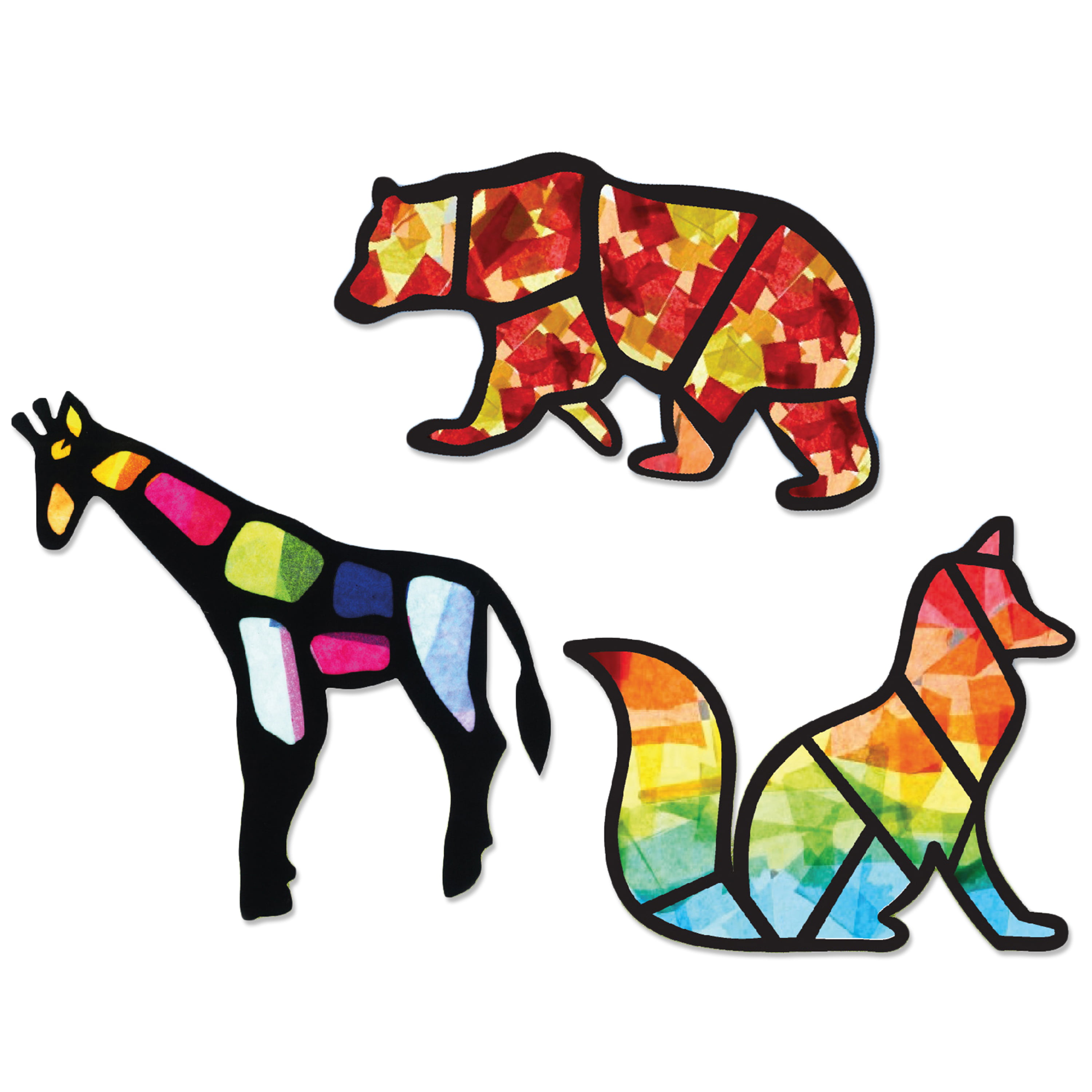 Faux Stained Glass Animals Kit — CraftLab Seattle