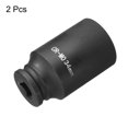 thumbnail image 3 of Uxcell 2Pcs 6-Point Deep Impact Socket 1/2 Inch Drive 34mm Metric Chrome Molybdenum Alloy Steel Spindle Axle Nut Impact Socket, 3 of 6