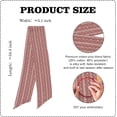 thumbnail image 2 of LEWEEN Red Beige Jacquard Plaid Wreath Sash Front Door Decoration, 5.12" x 54.33" Blank Sash Christmas Fall Holiday Party Bow Ribbon Farmhouse Home Decor Accessories, 2 of 4