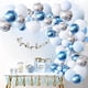 thumbnail image 2 of Kit de de Guirnalda de Globos Azules para Baby Shower, de Globos de 107 Piezas con Decoraciones de Globos de LáTex Azul, Blanco y Plateado, 2 of 7