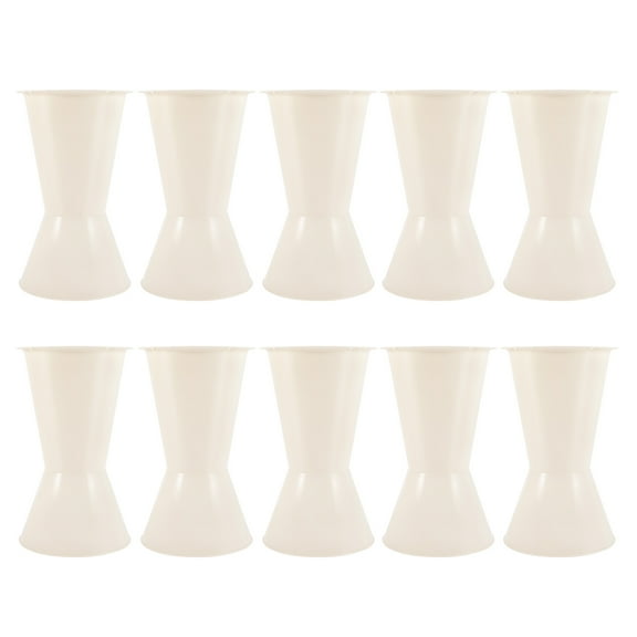 GAXIRE White Plastic Bouquet Bases Round Stable Support for Floral Arrangements