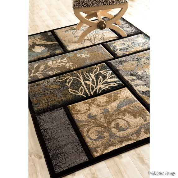 Allstar Dusk Hand Carved Indian Floral Print Design Area Rug (5' 2" x 7' 2")