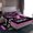 Pink Black, variant on jejeloiu Girly Ballet Twin Sheet Sets,Ballerina Dancer Twin Fitted Sheet,Pink Bling Diamond Flat Sheet For Teens,Luxury Bedroom Decor,3pcs