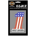 thumbnail image 1 of Harley-Davidson #1 American Flag Bling Decal, 1 of 1