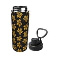 thumbnail image 2 of Fotbe Maple Leaves With Leopard Pattern 18 Oz Sports Insulated Kettle Vacuum Cup Stainless Steel Travel Mug Cup Thermal Flask,Insulated Kettle for Cycling Gym Basketball Outdoor, 2 of 7