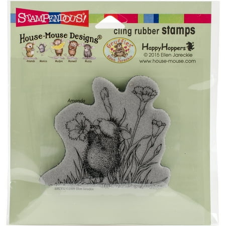 - Stampendous House Mouse Cling Stamp -Floral Trumpet