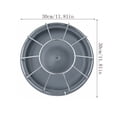 Poultry Feeding Trough, Metal Guard Chicken Feeder for Farm Yard and ...