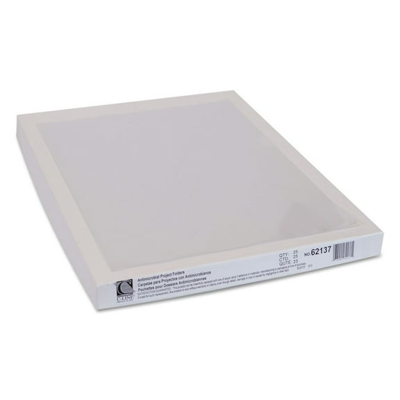 C-Line Project Folders, Jacket, Letter, Polypropylene, Clear, 25/Box