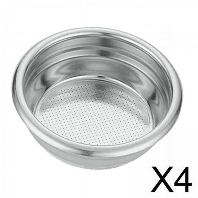 Filtros de café,Filtro de café de acero inoxidable Filtro de cafetera,Cesta de filtro para cafetera espresso reutilizable,Cesta de filtro porosa Cesta de filtro presurizada,Taza con filtro de