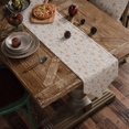 thumbnail image 5 of Christmas Bells Pattern Cotton and Linen Table Runner, Modern Decorative Canvas, 5 of 5