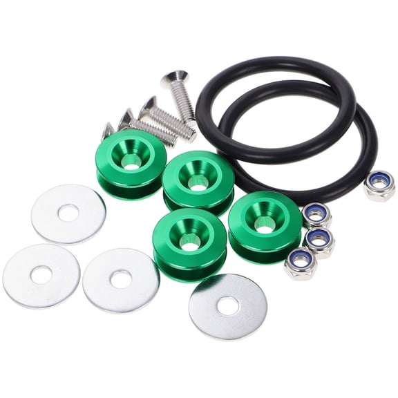 WHAMVOX Universal Quick Release Bumper Fasteners Kit for Cars with Precise Fit 2 Rubber Rings 4 Gaskets 4