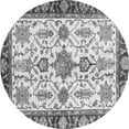 thumbnail image 1 of Ahgly Company Indoor Round Oriental Gray Traditional Area Rugs, 7' Round, 1 of 4