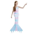 thumbnail image 1 of PMVFHDE Girls' Sleeveless 3-Piece Bikini Set with Ruffle & Flounce Trim, Scale Gradient Mermaid Design Swimwear for Hot Spring & Beach, Quick-Dry Comfortable Fit g,7-8 Years, 1 of 9