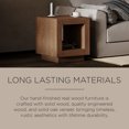thumbnail image 3 of Maven Lane Artemis Contemporary Wooden Side Table in Refined Brown Finish, 3 of 6