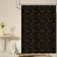 thumbnail image 5 of Boho Floral Shower Curtain, Botanical Fall Seasonal Dark Cottagecore Decor, Aesthetic Bath Decor, Housewarming Gift, Printed Design Shower Curtain, 5 of 7