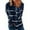 Blue, variant on Lulshou Striped Hooded Pullover Sweatshirt - Women's Fashion Casual Stripe Print Hooded Long Sleeve Loose T Shirt Tops Hooded Pullover Sweatshirt Pocket