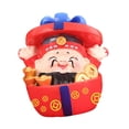 thumbnail image 2 of Mini figura china para decoración de salpicadero de coche, 2,1 x 2,1 x 2,2 pulgadas, resina decorativa, decoración Fengshui para dormitorio Estilo C, 2 of 9