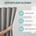 thumbnail image 6 of Unique Bargains Waterproof Geometry Shower Curtain Set with 12 Hooks Grey 71"W x 71"L, 6 of 8