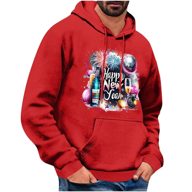 Styesk Sweatshirts pour Hommes Mode Imprimée Décontractée Sports à Capuche Manches Longues Chandail à Capuchon Chandail à Capuchon